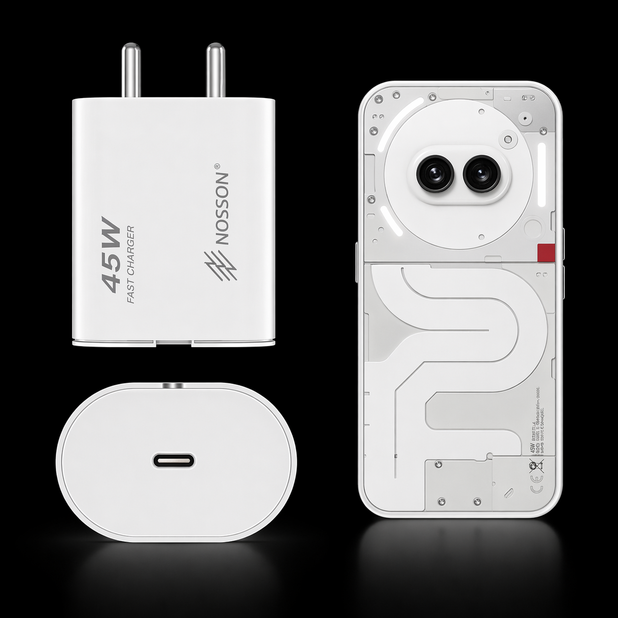 ChatGPT Image Apr 21, 2026, 01_28_20 PM NOSSON 45W Fast Charger ⚡ | Super Fast Charging Adapter - Image 1
