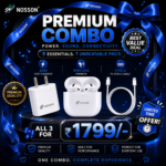 NOSSON Power Connect Combo ⚡ | AirPods + 20W Fast Charger + Type-C Cable